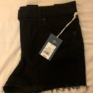 High Rise Black Shorts